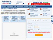 Tablet Screenshot of paie-tunisie.com